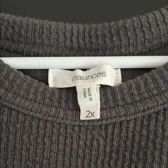 Maurices Charcoal Gray Sweatshirt - Picture 2 of 3